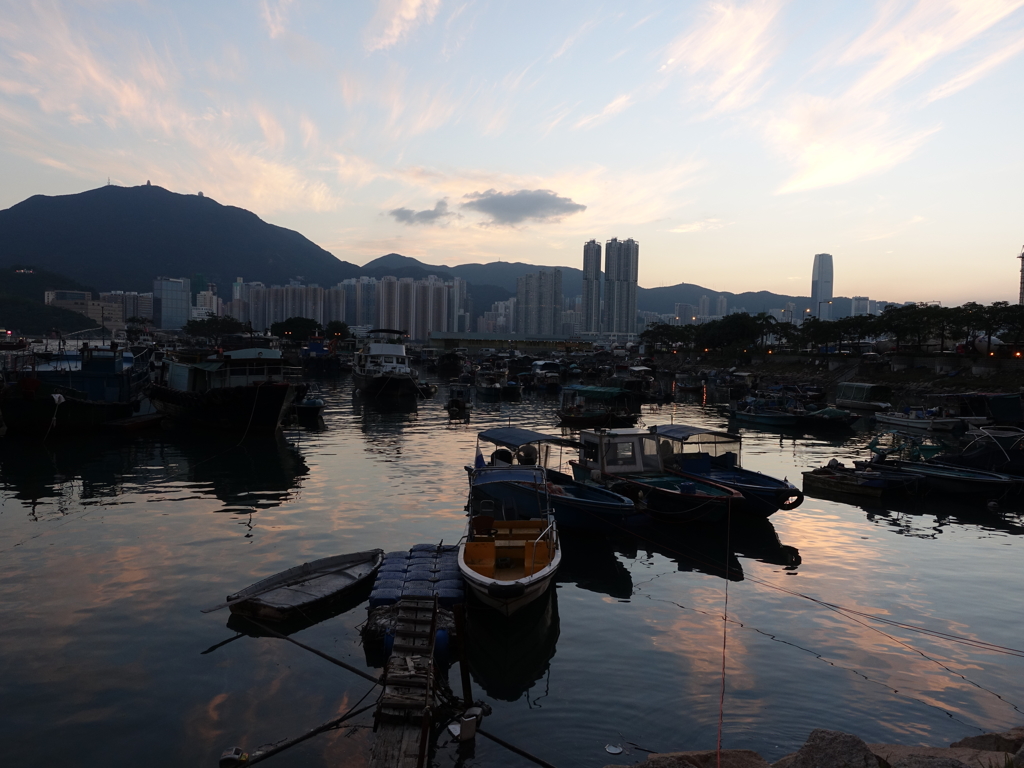 香港の夕闇
