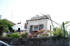 神戸、北野坂にて