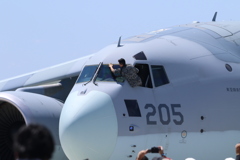 美保基地航空祭　C-2今日は晴れ舞台