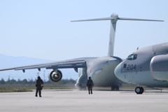 美保基地航空祭　C-2 taxiing