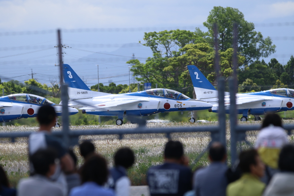 美保基地航空祭　前日予行演習　ブルーインパルス２