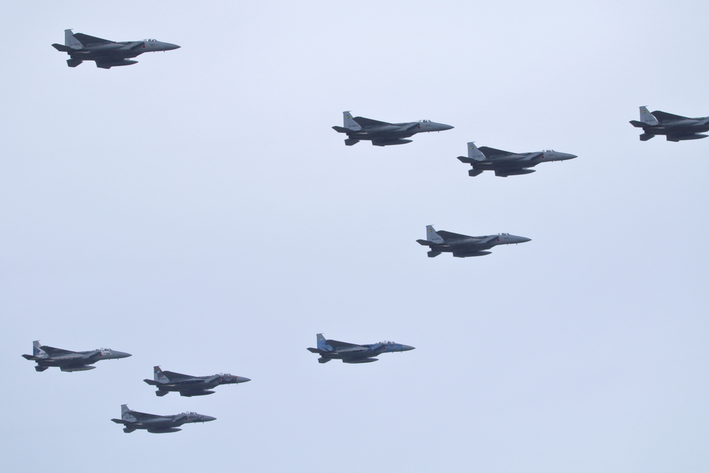 小松航空祭2016　編隊飛行
