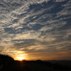 伊丹スカイパーク南駐車場より夕陽