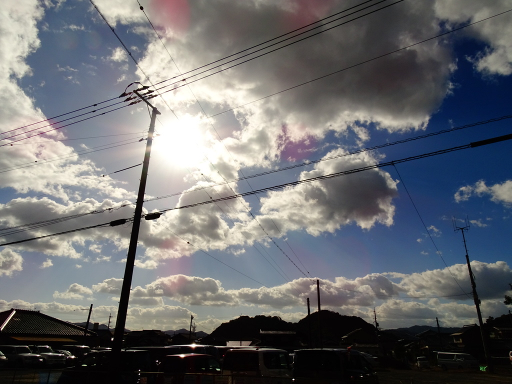 山口市内～晩秋空