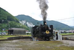 津和野駅・SL車両回転台