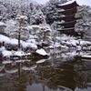 水墨画のようになった瑠璃光寺ヽ(´▽｀)/