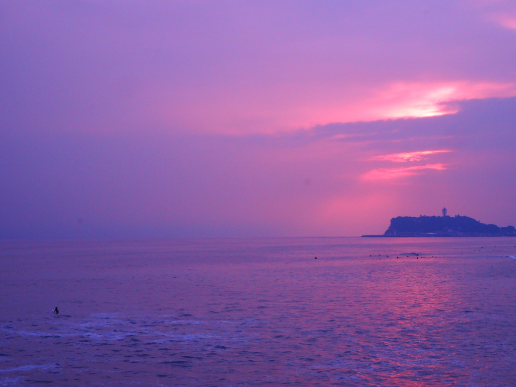 稲村ヶ崎からの夕景