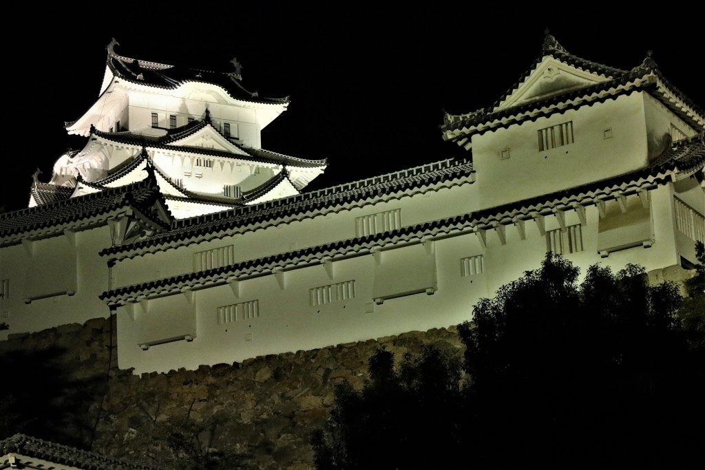 夜の城