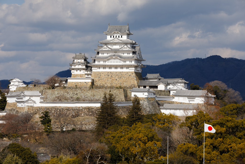 日の丸と姫路城