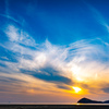 夏に向かう父母ヶ浜の空