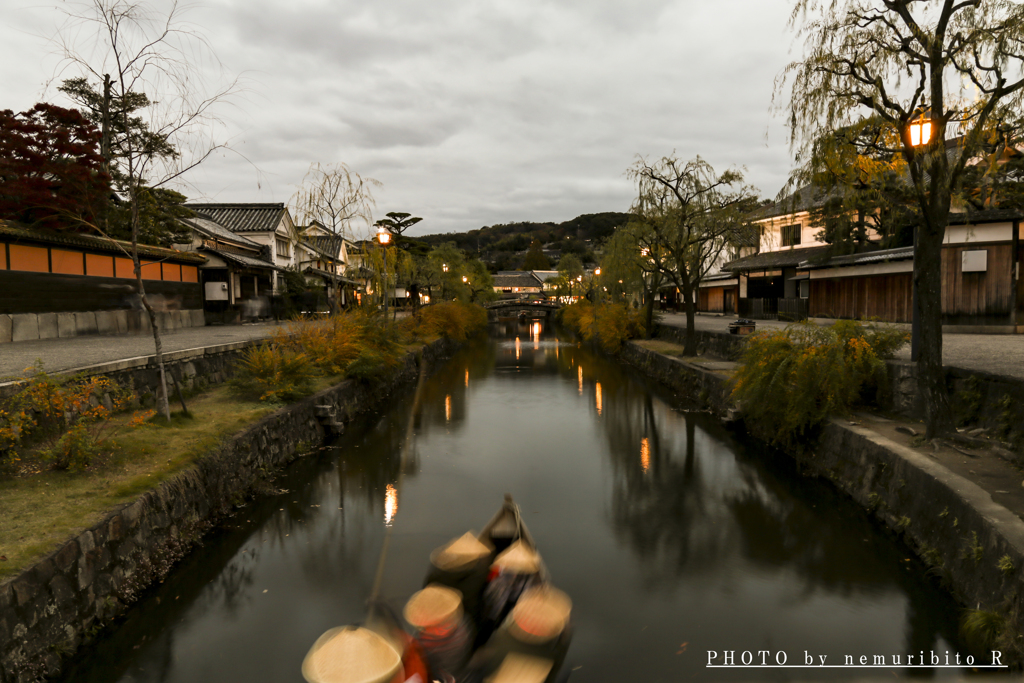 美観地区の夕刻