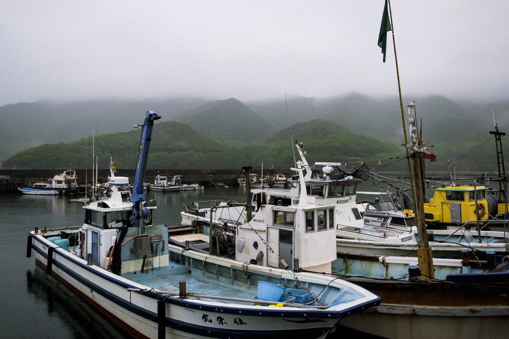 テスト撮影【山と海と船】