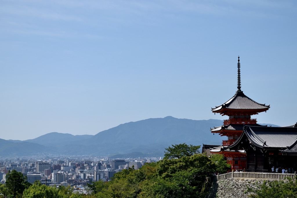 清水寺にて