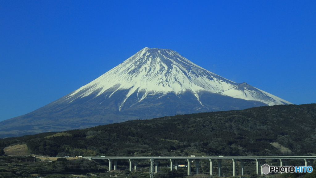 新幹線から富士山