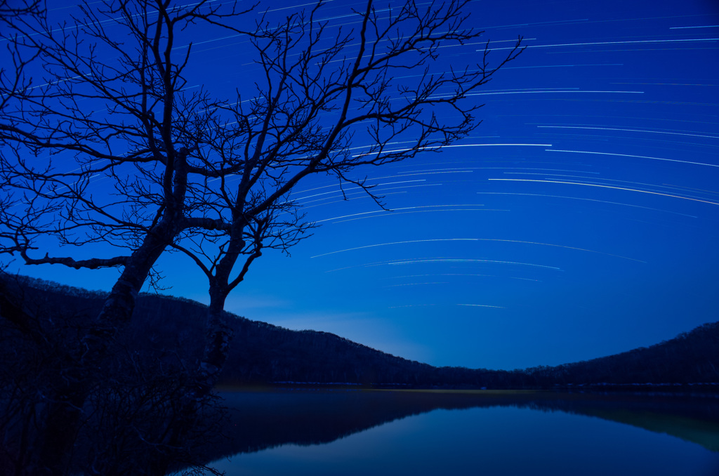 夜空を駆ける星