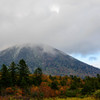 冠雪と紅葉