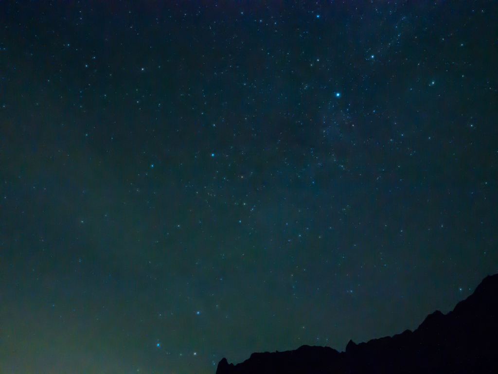 行者小屋からの星空