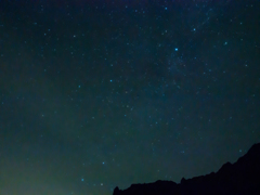 行者小屋からの星空
