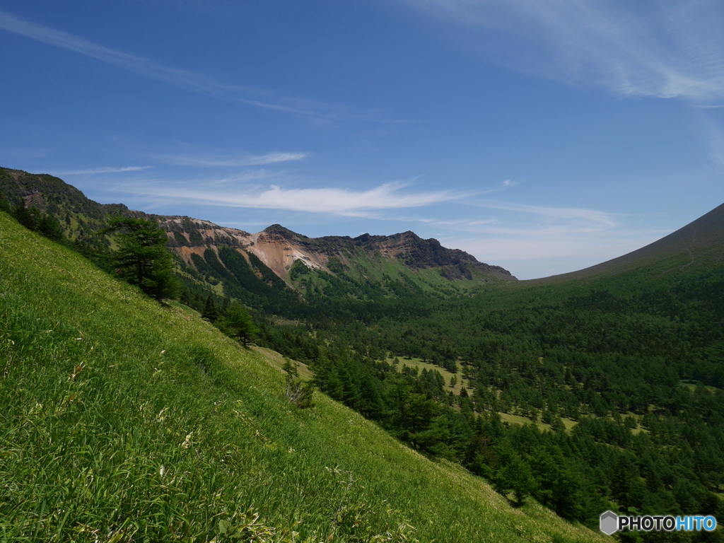 外輪山の稜線