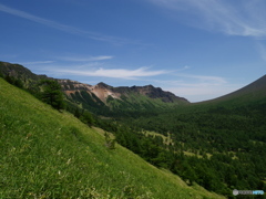 外輪山の稜線