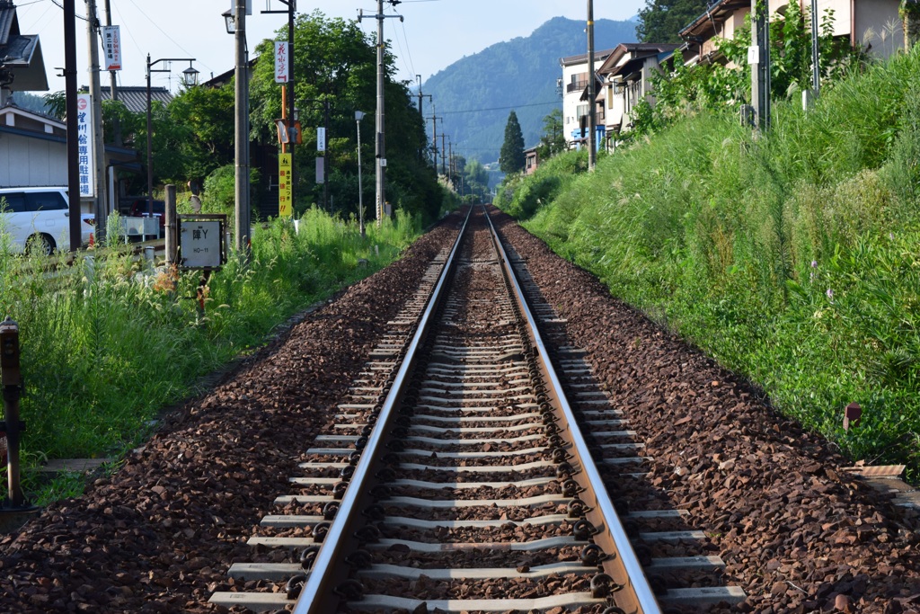 夏の線路