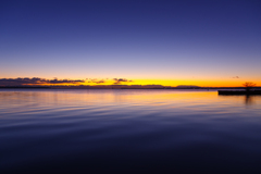 夜明けの霞ヶ浦