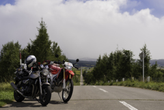 上富良野の直線道路