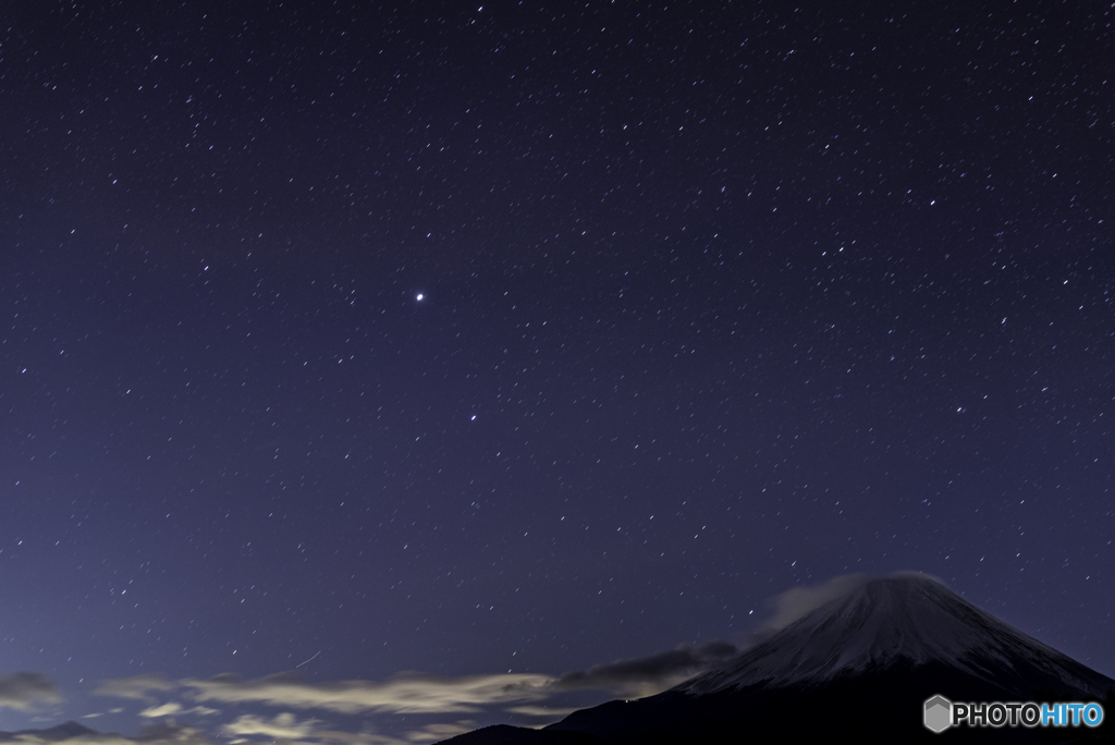 富士山と星空２