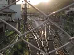 青梅駅途中の