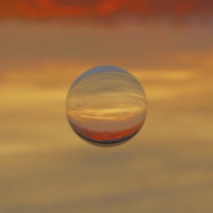 夕日の宙玉