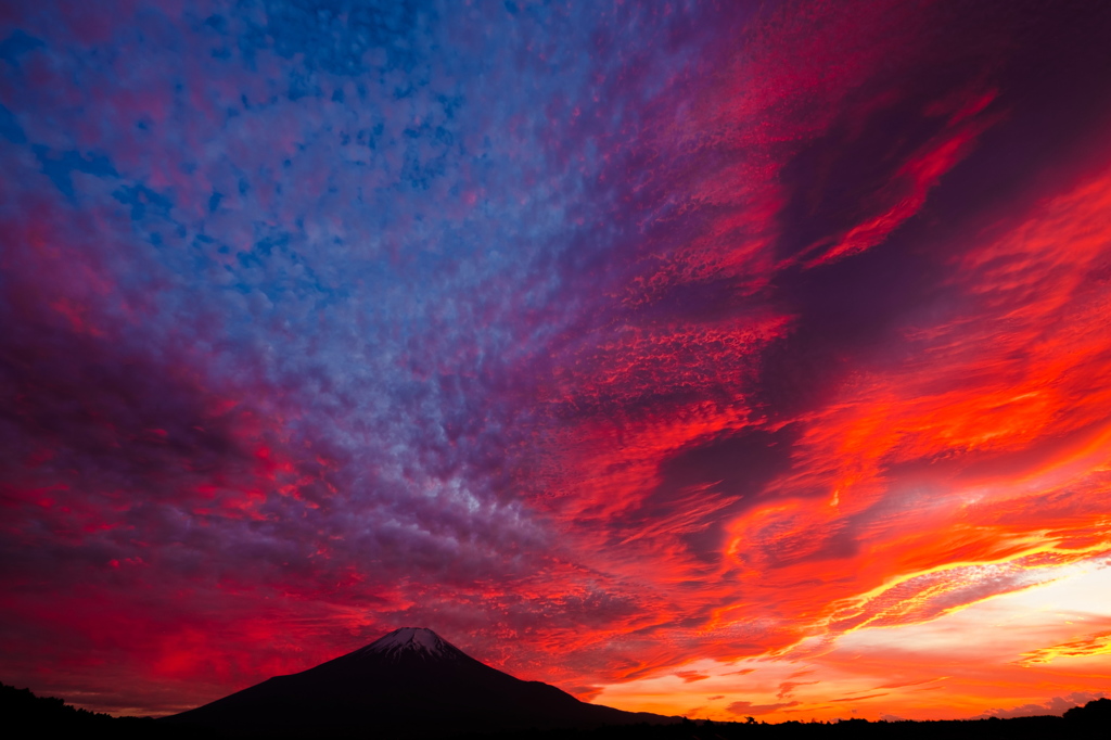 夕焼け富士