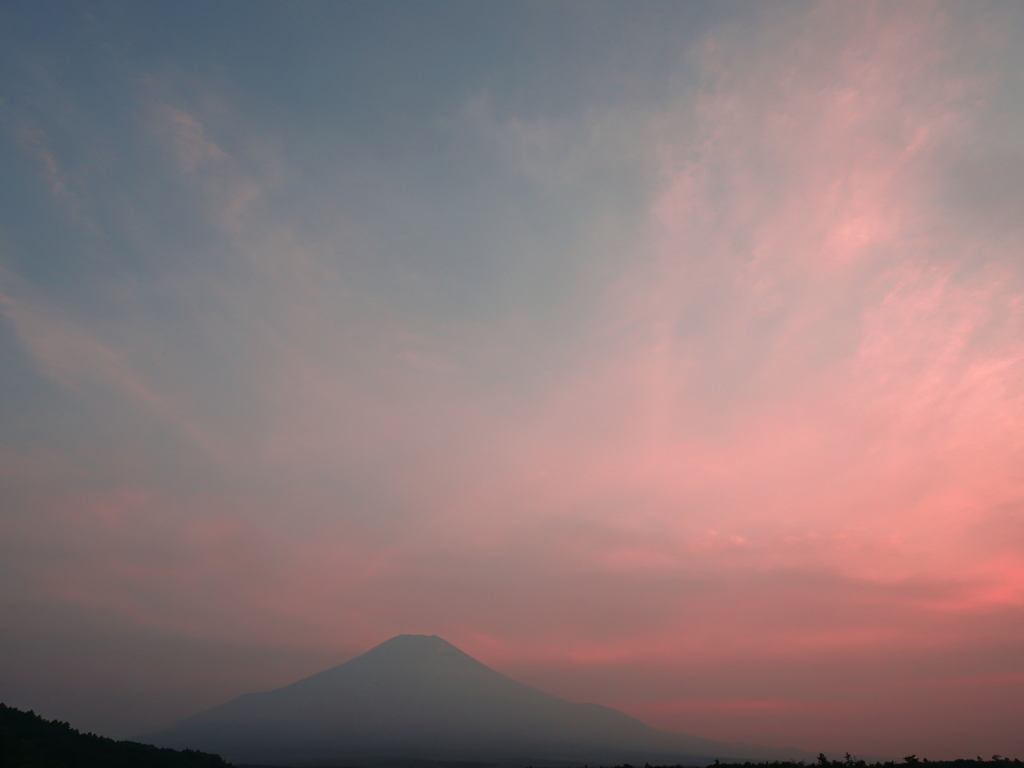 夕焼け富士