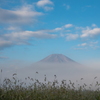 霧中の朝富士