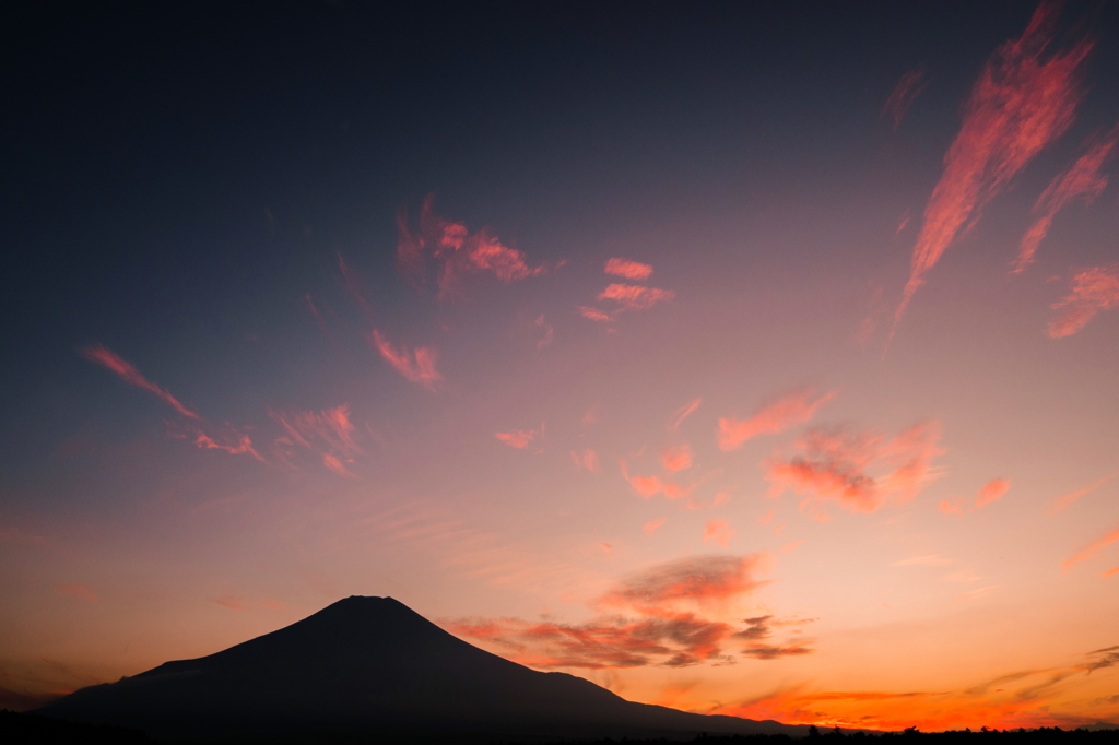 夕焼け富士