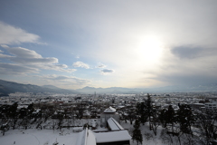 雪の切れ間