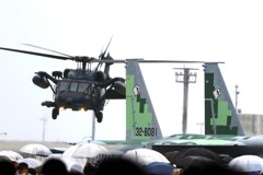 雨の航空祭
