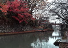 晩秋の八幡堀