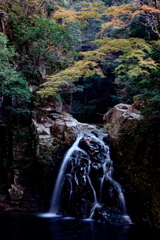 晩秋の千手滝