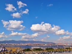 神戸の秋空