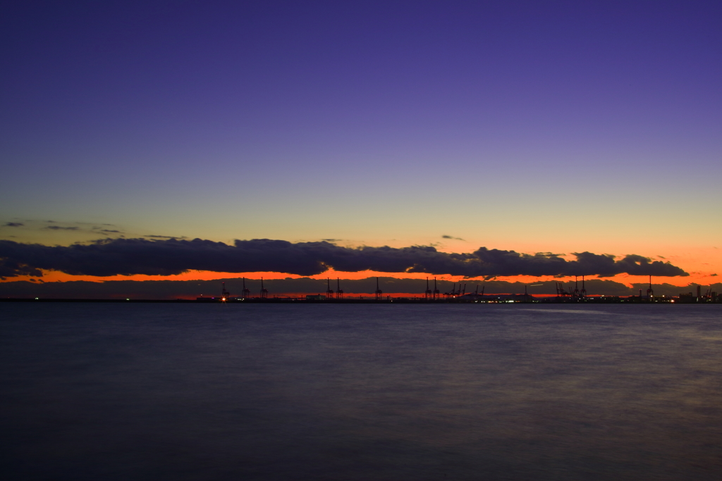 マリンパークの夕景