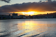 芦屋浜の夕景