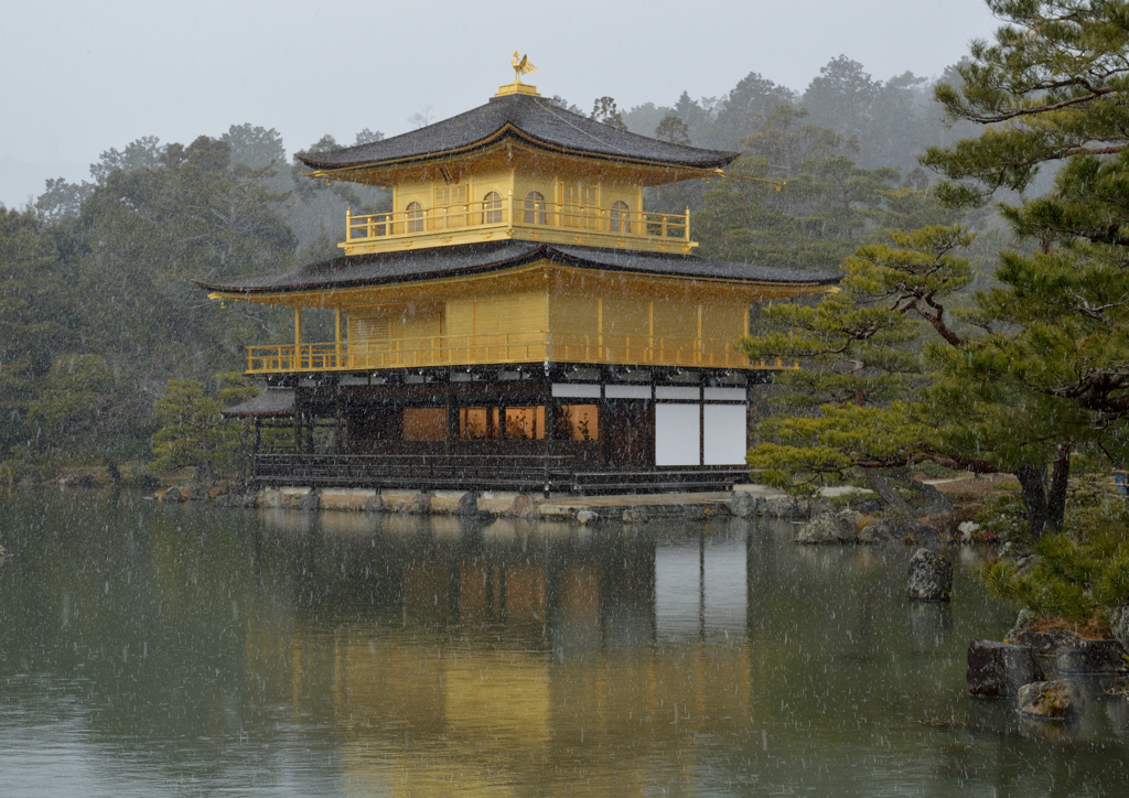冬の金閣寺