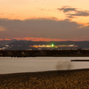 須磨海岸の夕暮れ