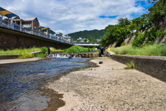 夏の芦屋川
