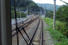 姨捨駅スイッチバック