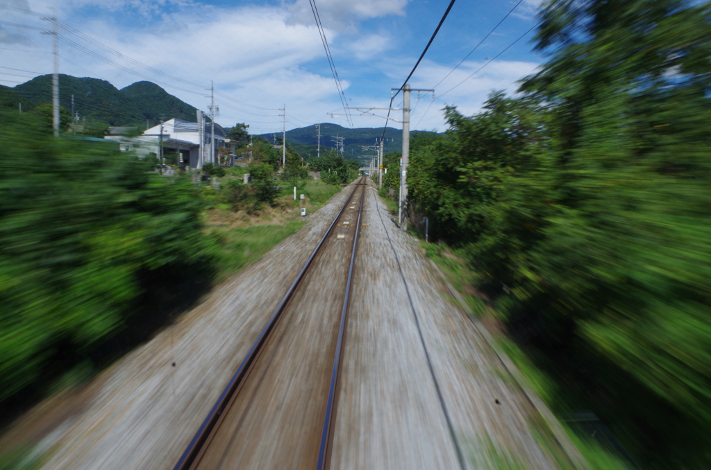 後部車窓・直線部