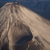 飛行機からの富士山山頂