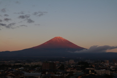 我が家からの今朝の富士山
