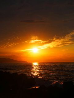 夕日