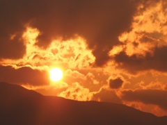 今日の夕陽